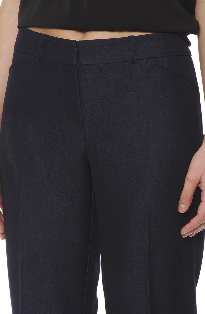Pantalon Slim Tiro Alto Pretina Basica-2