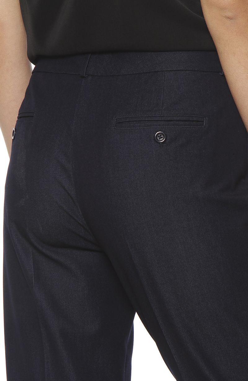 Pantalon Slim Tiro Alto Pretina Basica-5