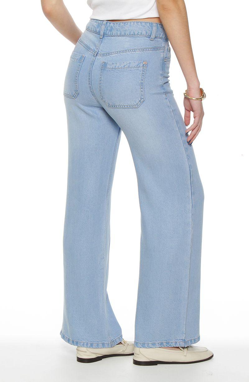 Pantalon Recto Lyocell Pretina Basica 1 Boton-4