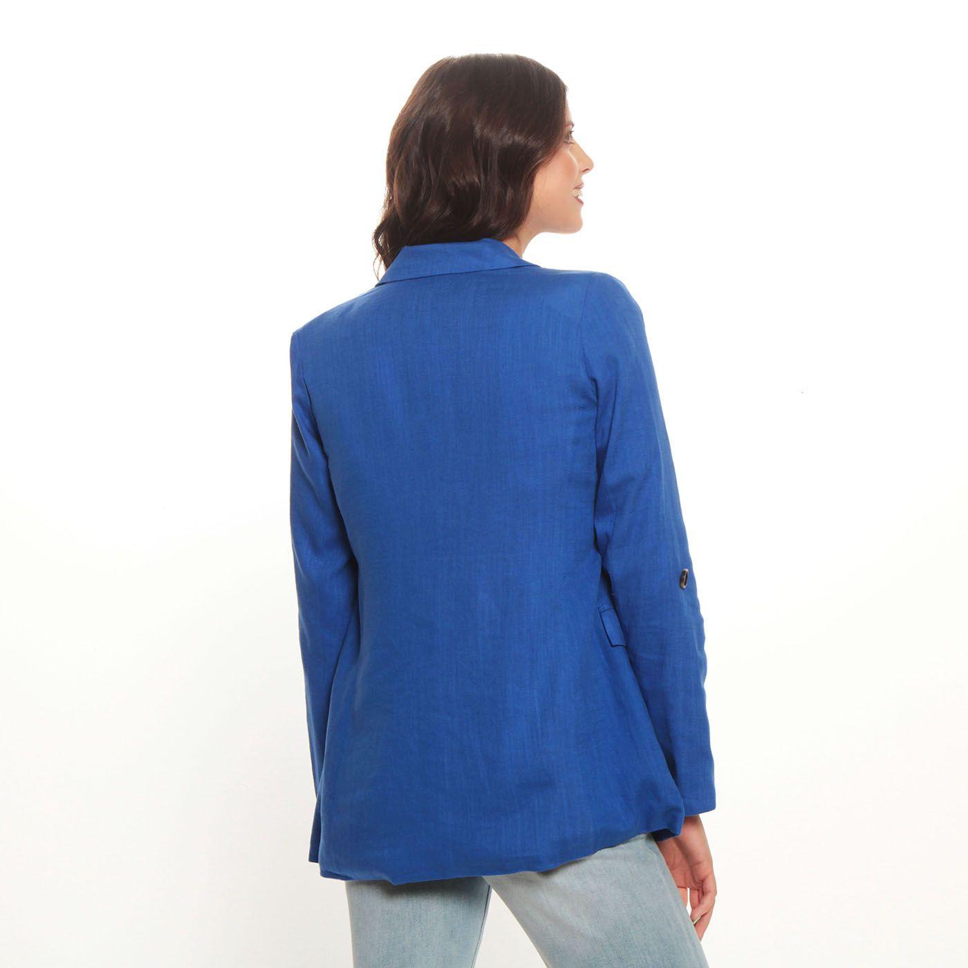 Blazer Manga Larga Con Bolsillo-4