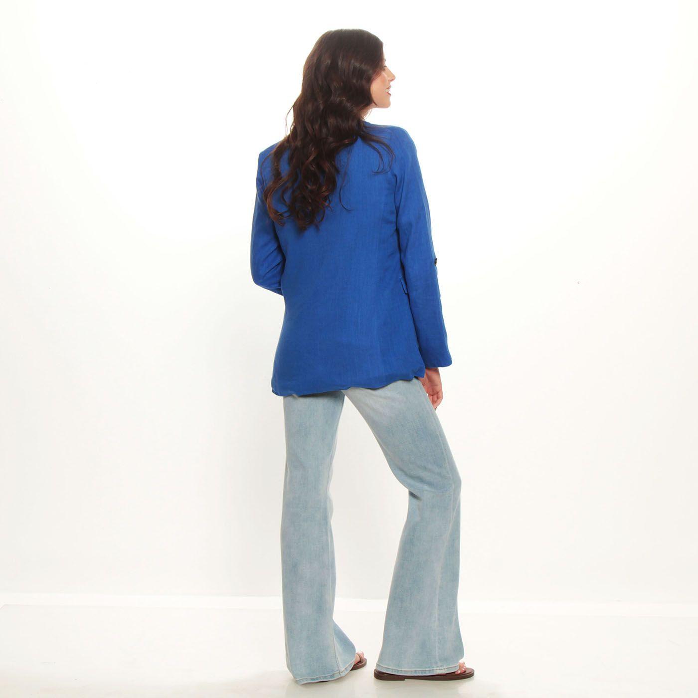 Blazer Manga Larga Con Bolsillo-6