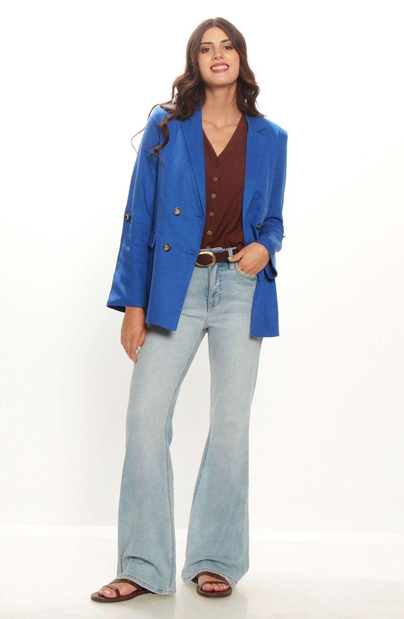 Blazer Manga Larga Con Bolsillo-3