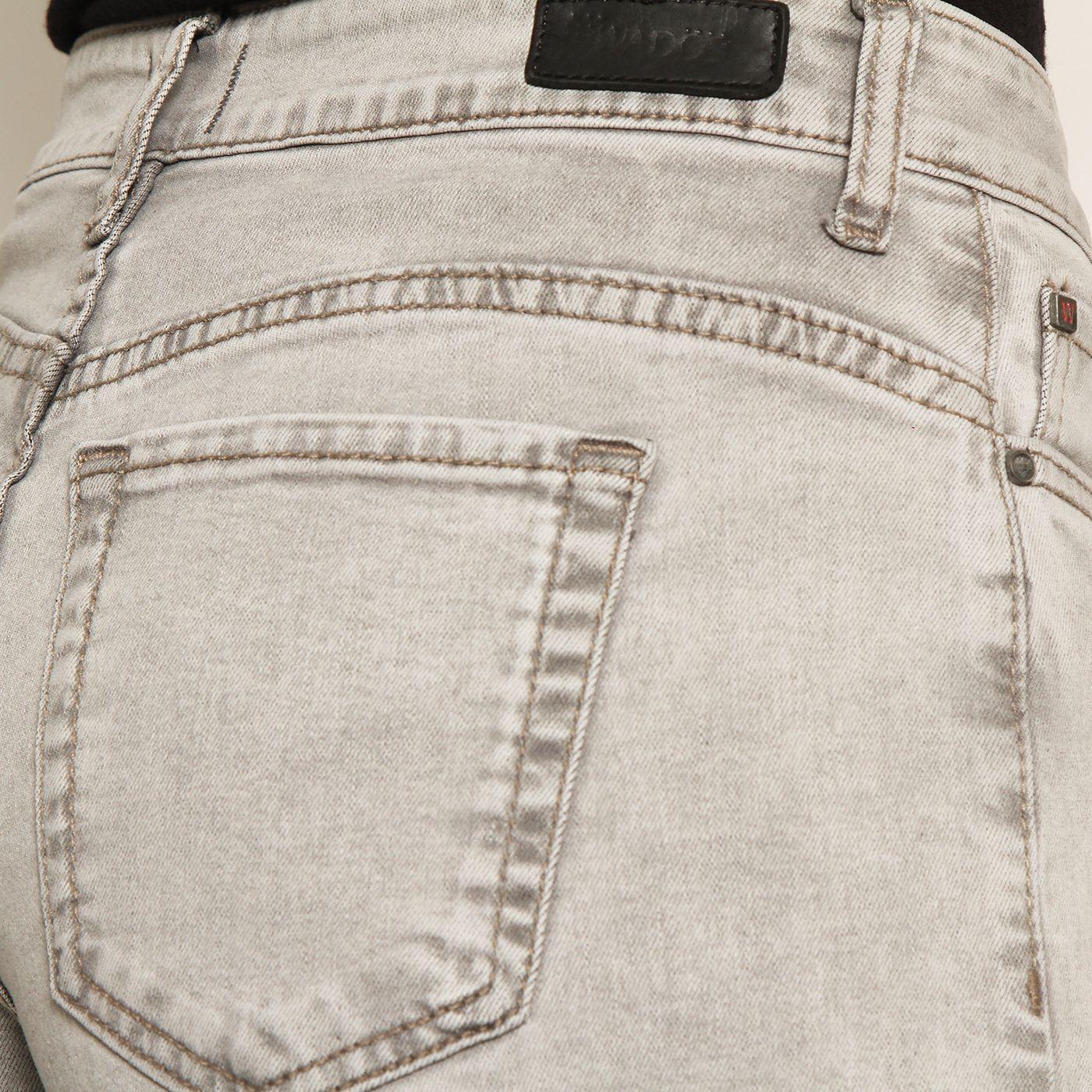 Bermuda Denim Tiro Alto Bordado Pretina Basica 1 Boton-8