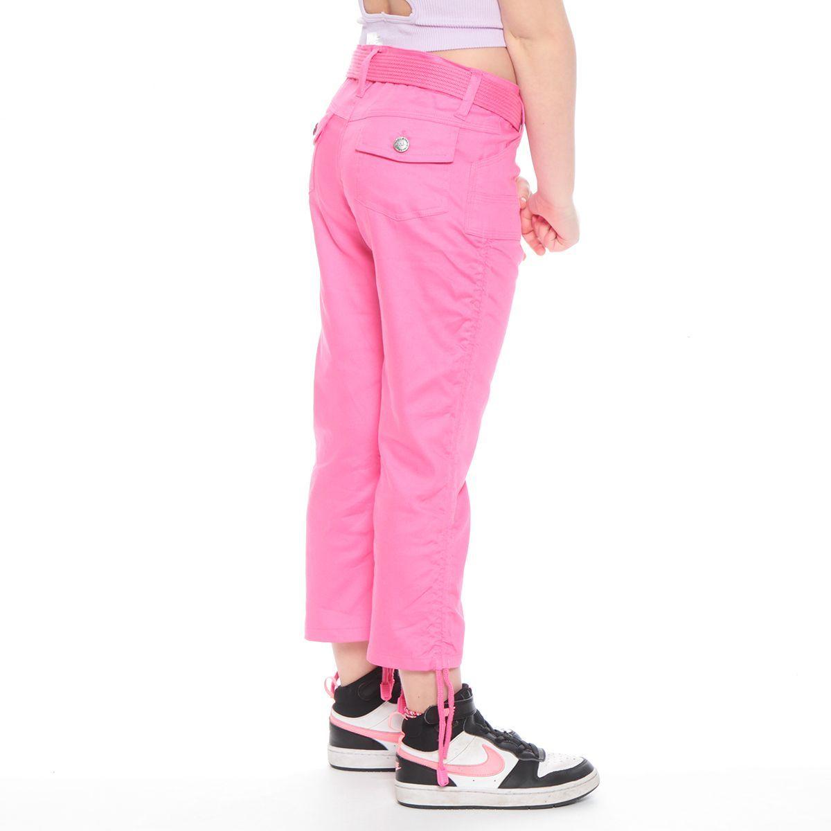 CAPRI ROSADO INFANTIL CON CINTURON Y RECOGIDO EN BASTA-6