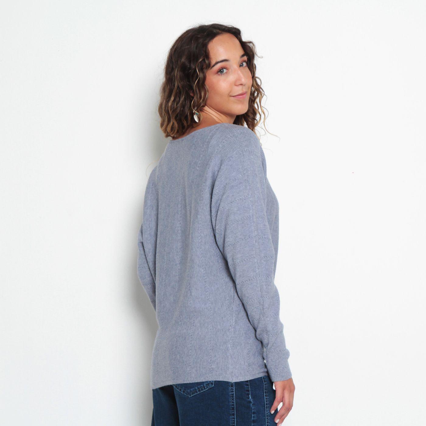 Sweater Cuello Redondo Manga Kimono-2