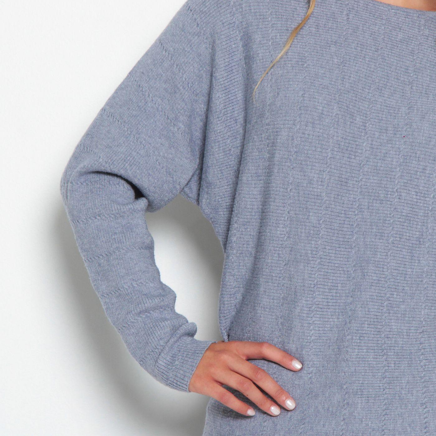 Sweater Cuello Redondo Manga Kimono-5