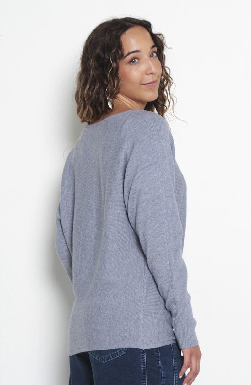Sweater Cuello Redondo Manga Kimono-2