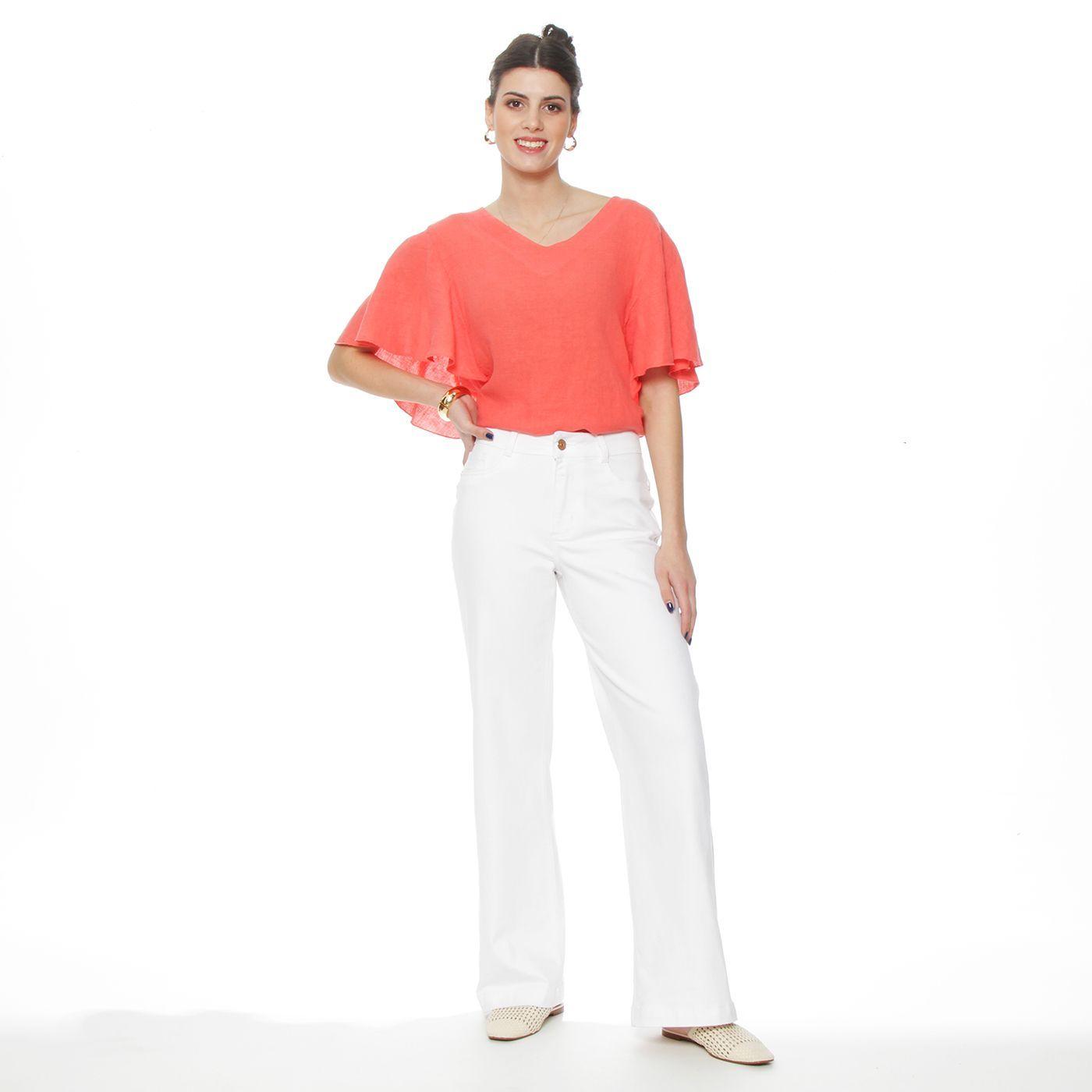 Jeans   Pretina  Basica 1 Boton Wide Leg Tiro Alto-4