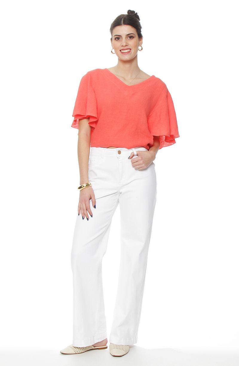 Jeans   Pretina  Basica 1 Boton Wide Leg Tiro Alto-2