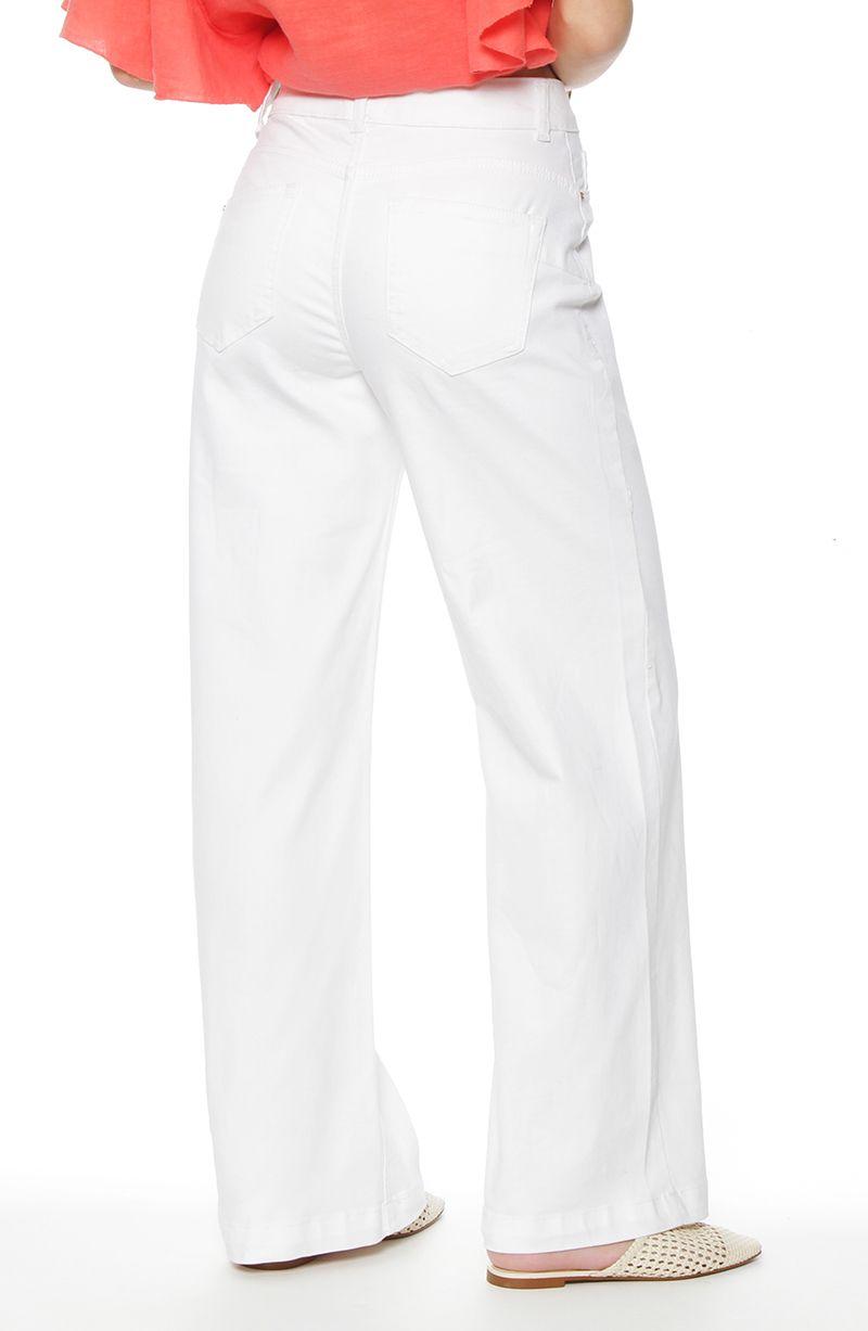 Jeans   Pretina  Basica 1 Boton Wide Leg Tiro Alto-3
