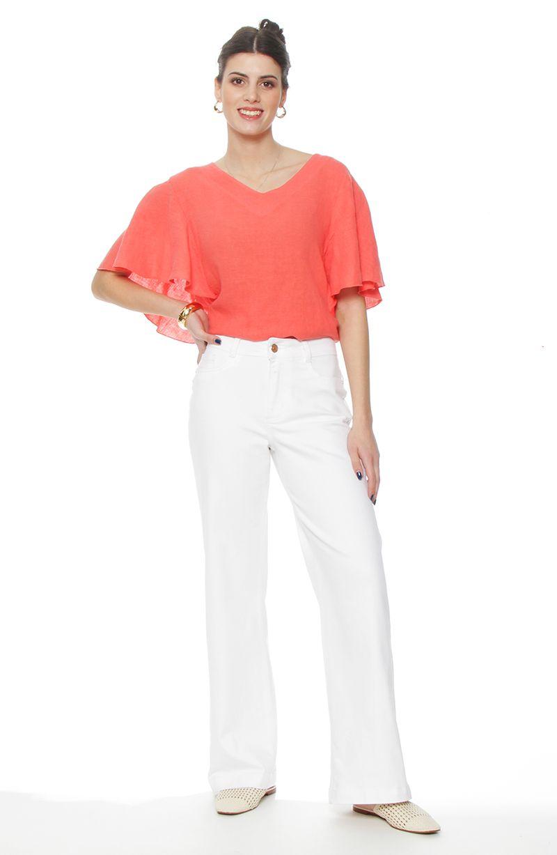 Jeans   Pretina  Basica 1 Boton Wide Leg Tiro Alto-5