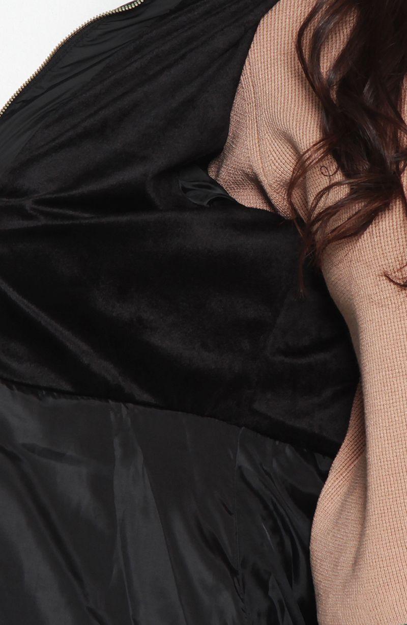 Parka Manga Larga Con   Capucha Y Cierre En Delantero-8