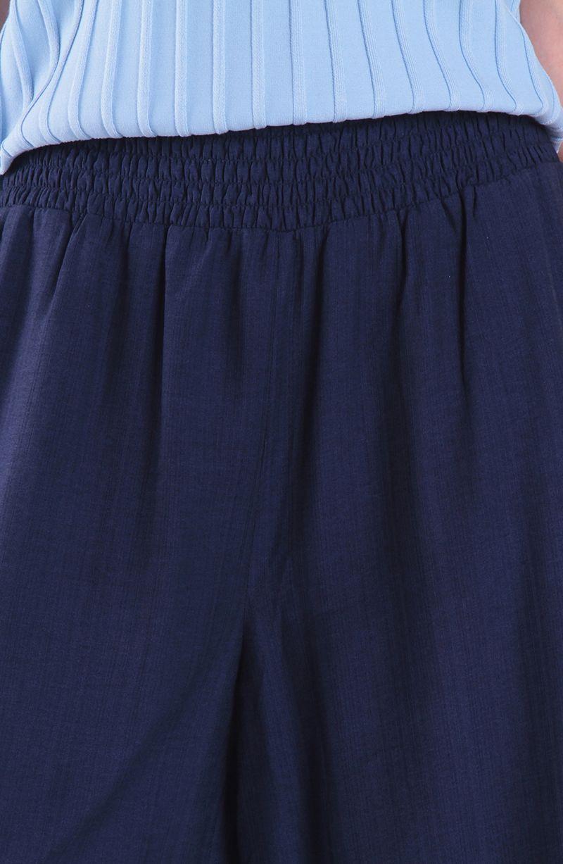Pantalon Wide Leg Tiro Alto Pretina Ancha Elasticada-1