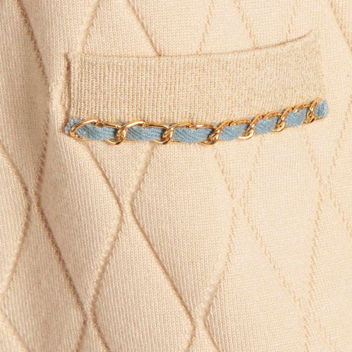 Chaleco Manga Larga Abierto En Delantero-4