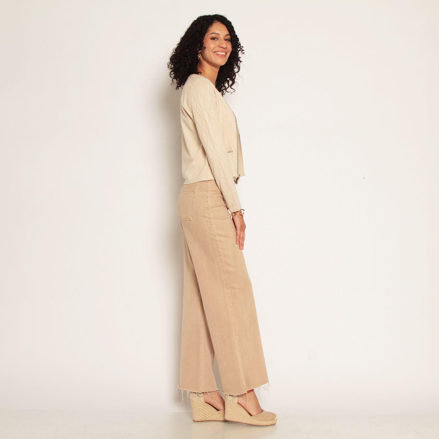 Chaleco Manga Larga Abierto En Delantero-8