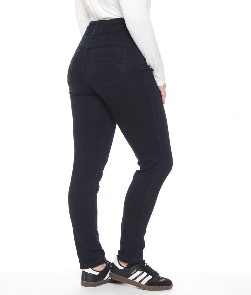 Jeans Escultural Pitillo Push Up Tiro Alto Pretina Anatomica 3 Botones-2