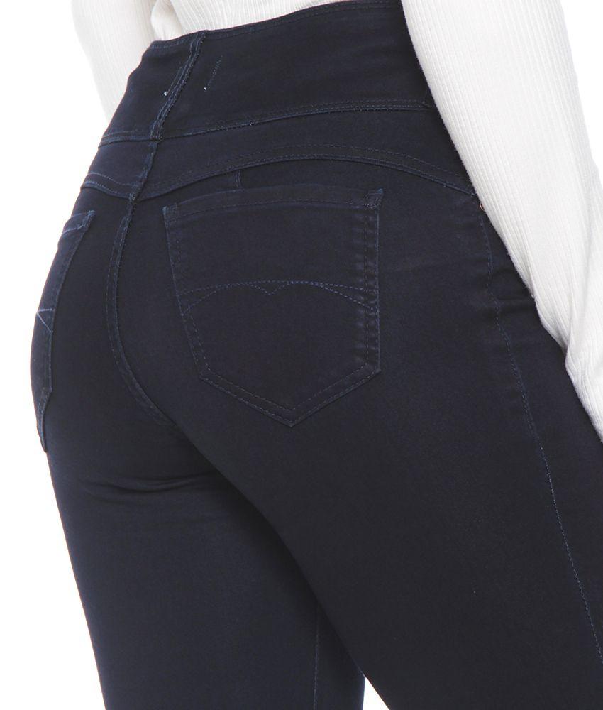 Jeans Escultural Pitillo Push Up Tiro Alto Pretina Anatomica 3 Botones-4
