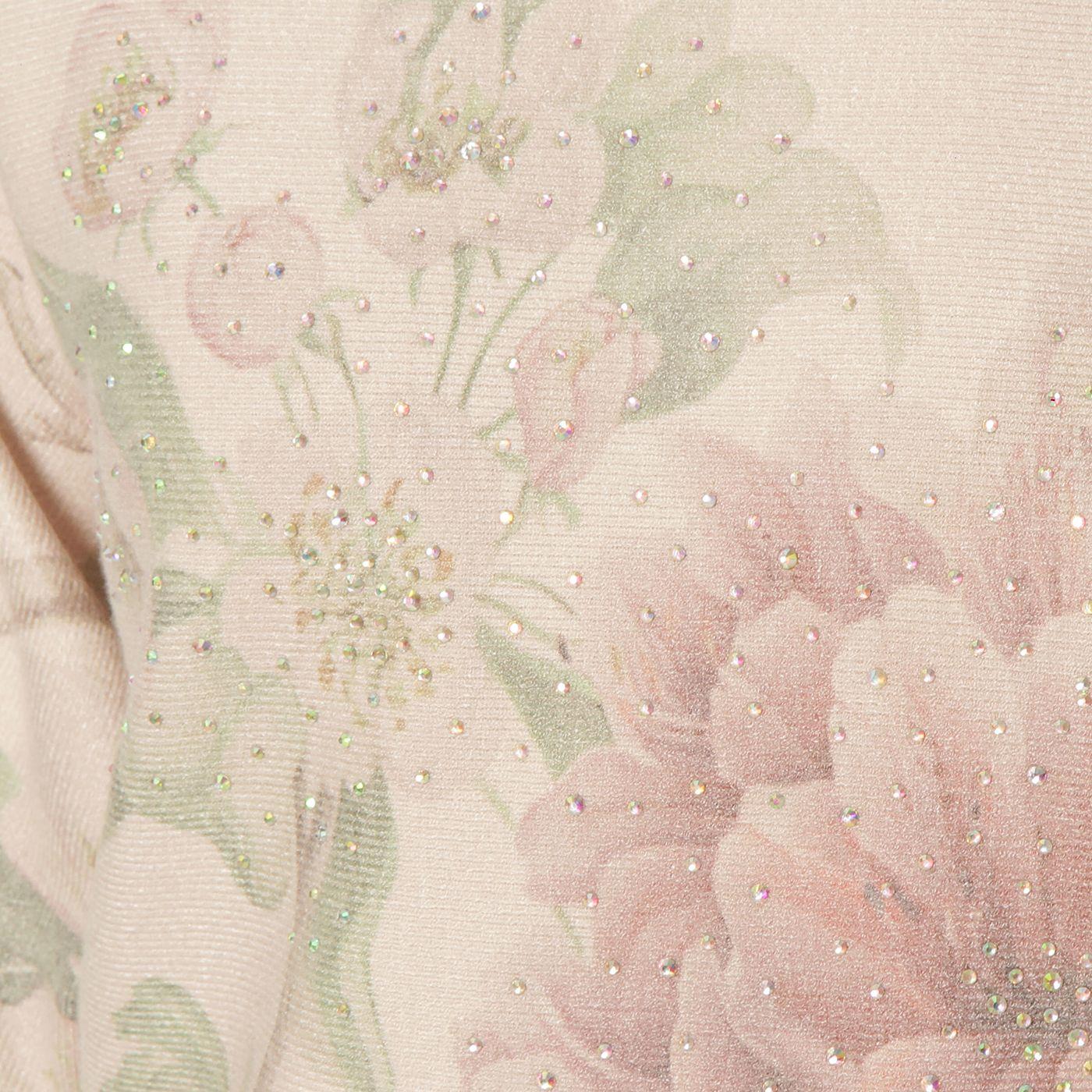 Sweater Manga 3/4 Sublimado Con Strass Escote Redondo-5