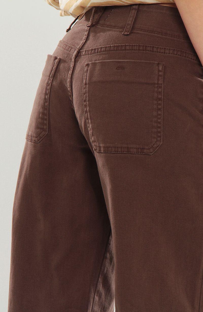 Jeans Cargo Wide Leg Tiro Alto Pretina Basica 1 Boton-5