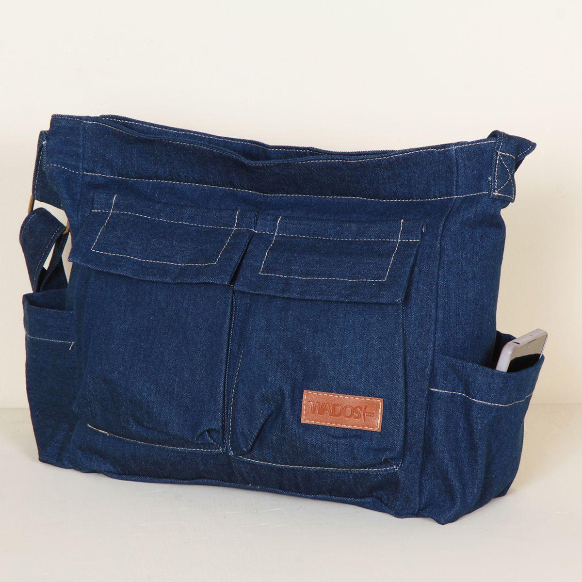 Bolso Denim Con Bolsillos-5