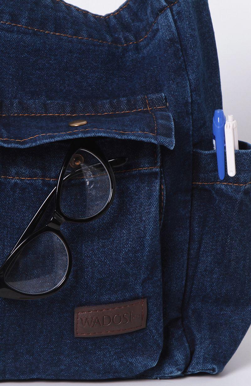 Bolso Denim Con Bolsillos-3