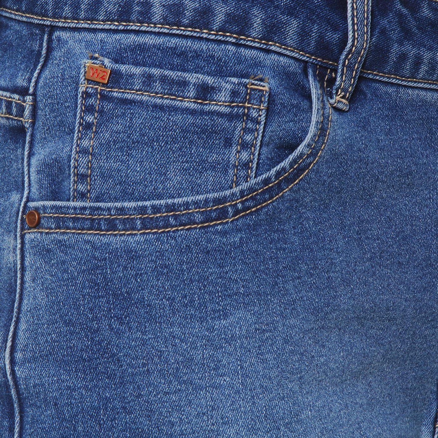 Jeans Recto Tiro Alto Pretina  Basica 1 Boton-8