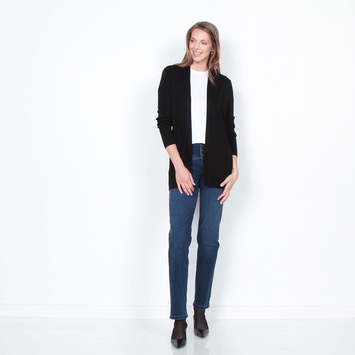 Chaleco Solido Manga Larga-3