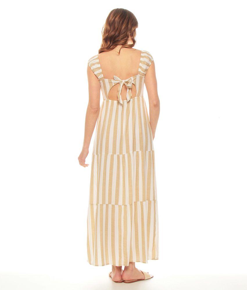 Vestido Sin Manga Estampada-1
