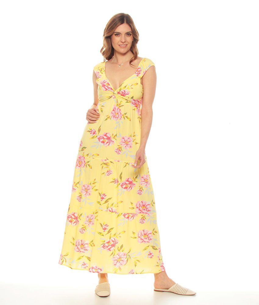Vestido Sin Manga Estampada-0