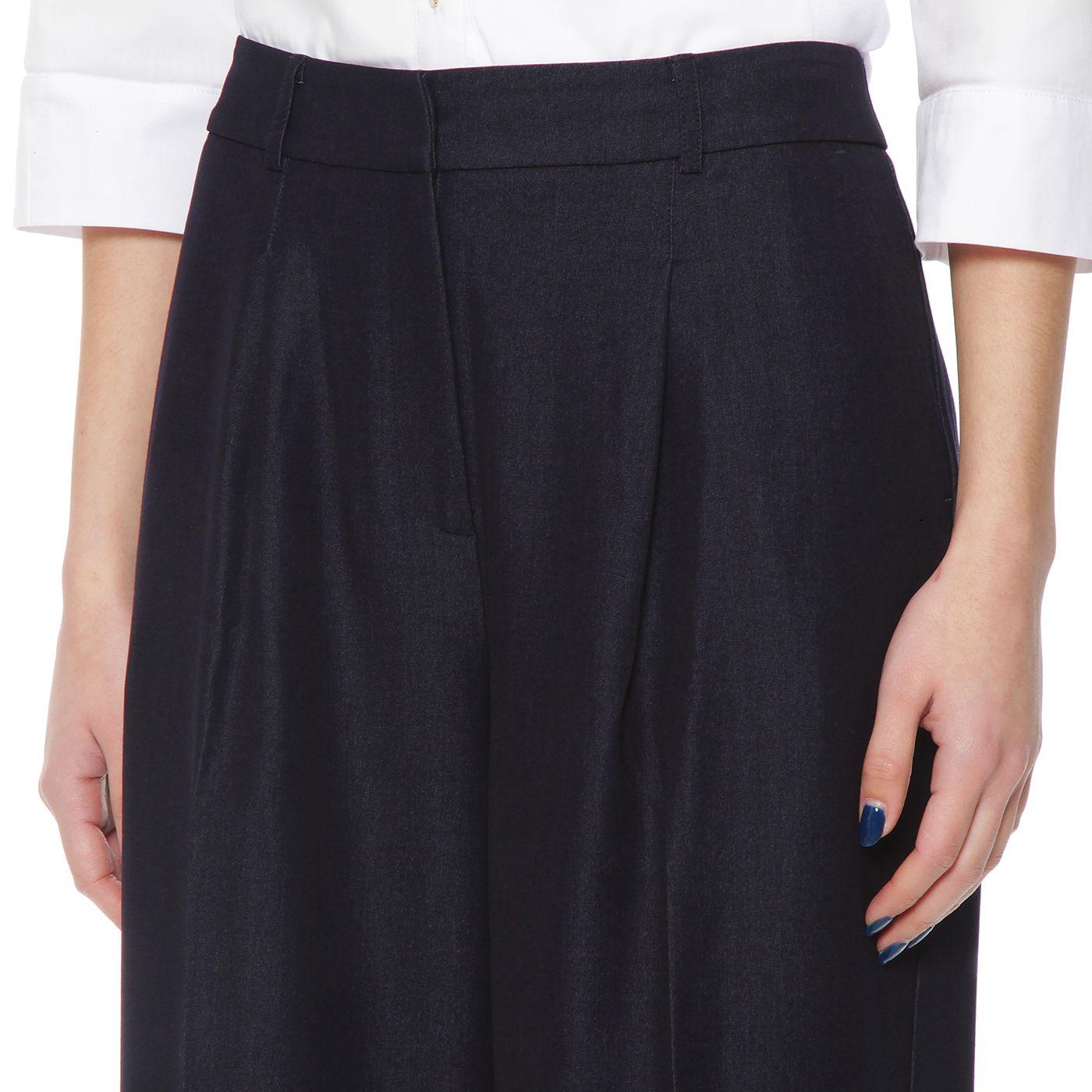 Pantalon Recto Tiro Alto  Pretina Basica-1