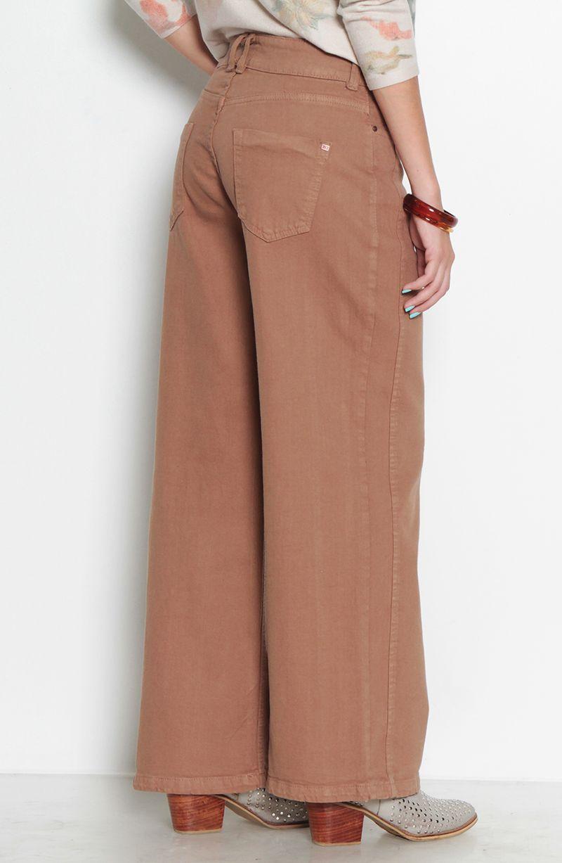 Jeans Tiro Medio Wide Pretinma Un Boton-4