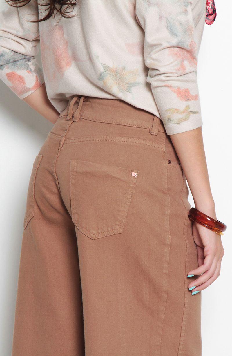Jeans Tiro Medio Wide Pretinma Un Boton-6