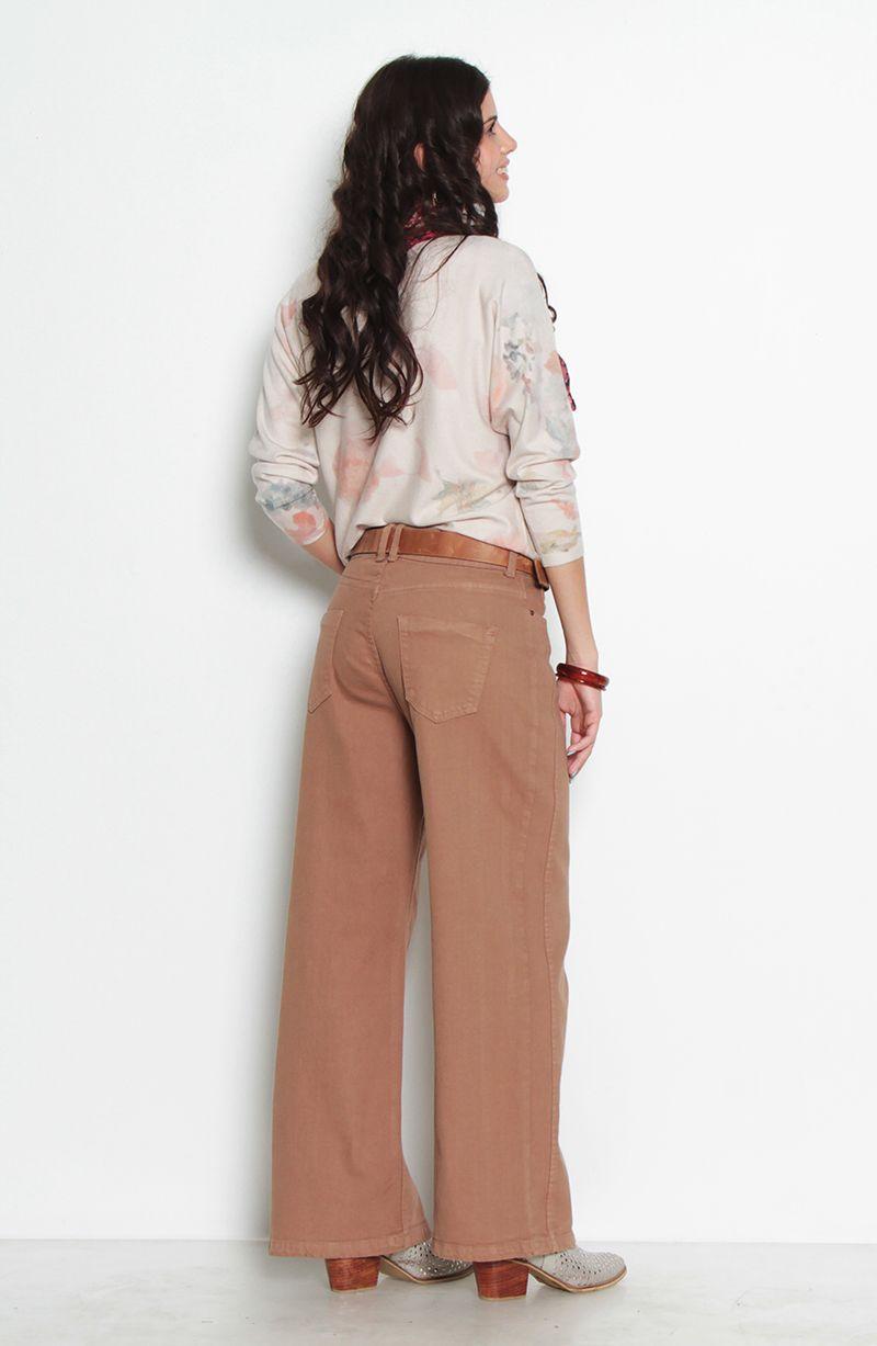 Jeans Tiro Medio Wide Pretinma Un Boton-8