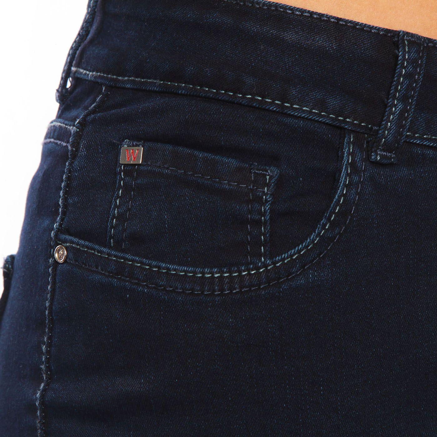 Jeans Recto Tiro Alto Tapetas Falsas Pretina 1 Boton-7