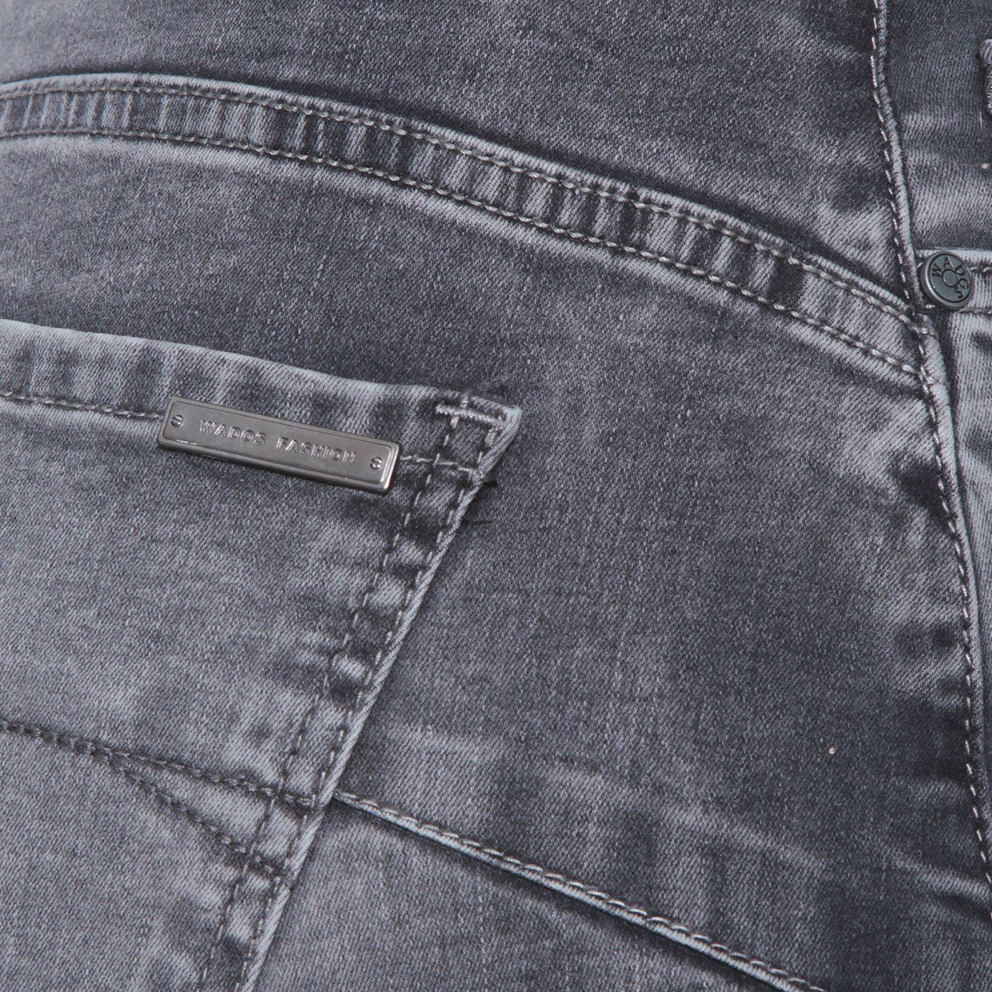 Jeans Tiro Alto Recto Push Up Pretina Basica Un Boton-8