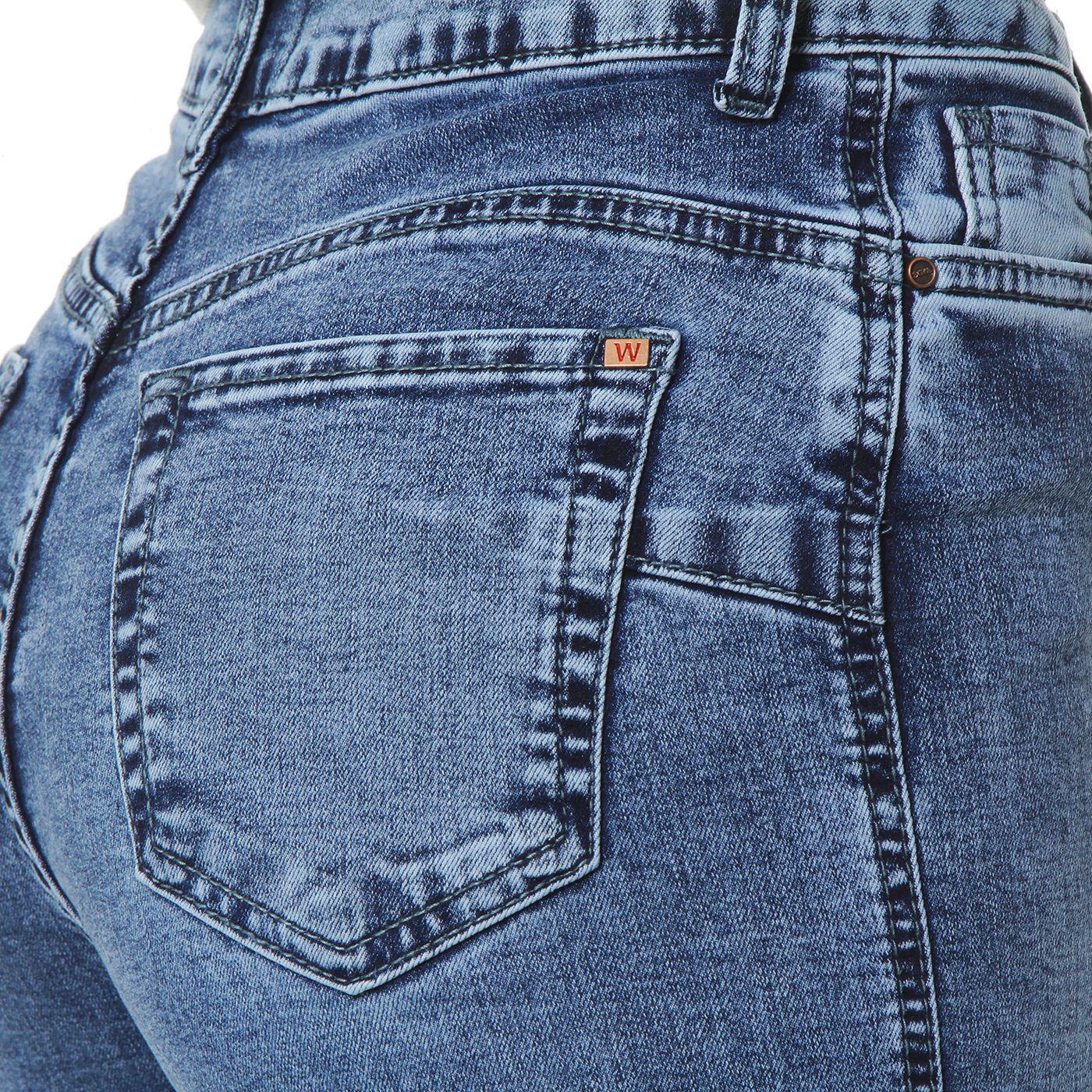 Jeans  Tiro Alto Pretina  Basica 1 Boton Wide Leg-9