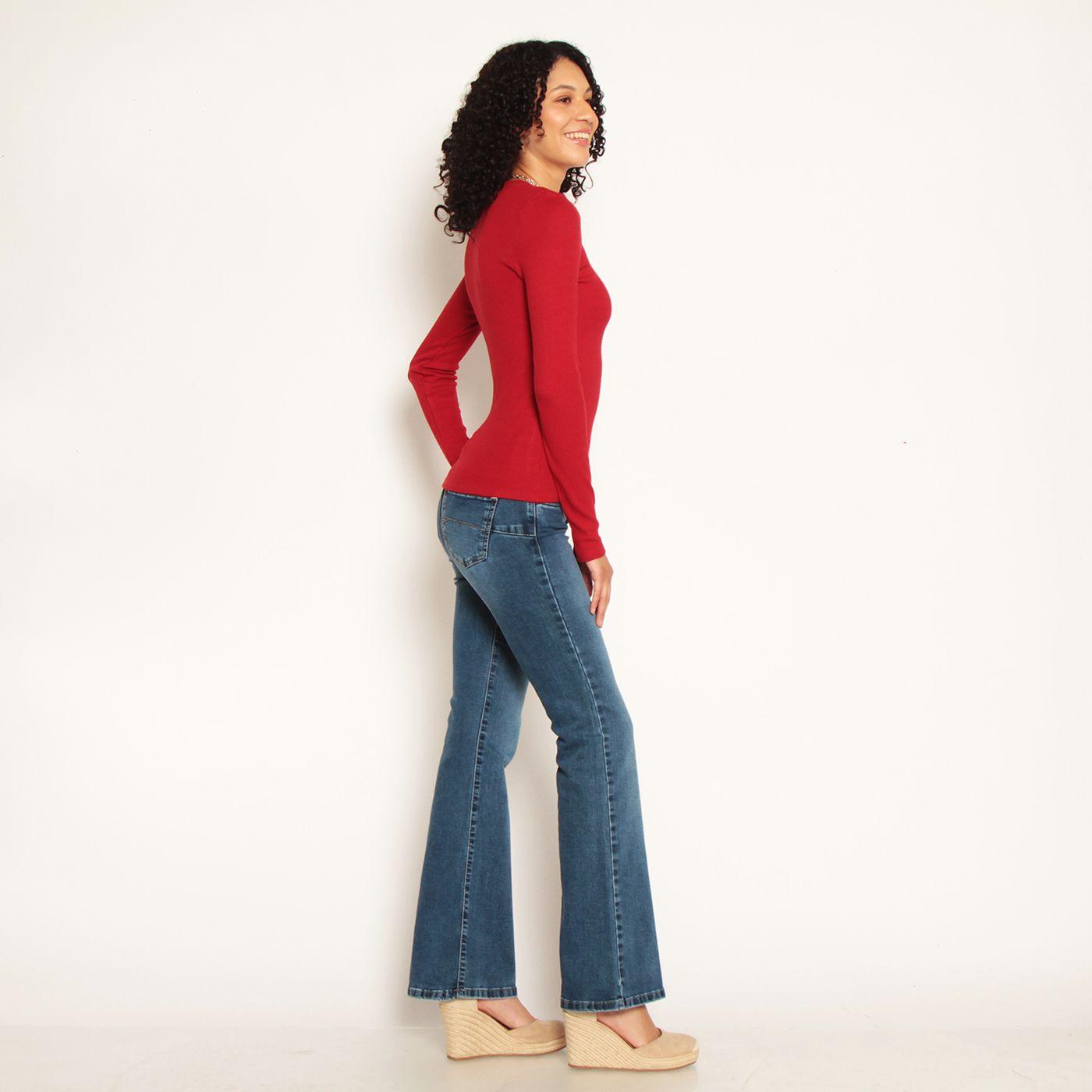 Polera Manga Larga Abotonada En Delantero-5