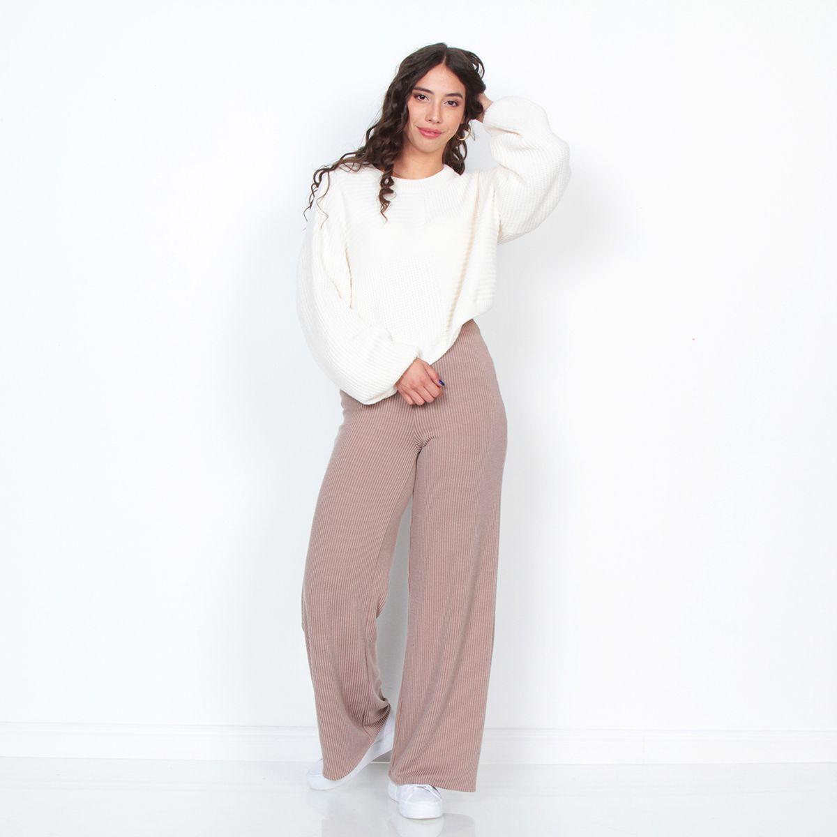 Sweater Manga Larga Escote Redondo Con Puno-4