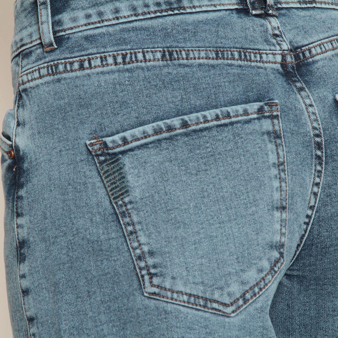 Bermuda Jort Denim Tiro Alto Pretina Interna 2 Botones-8