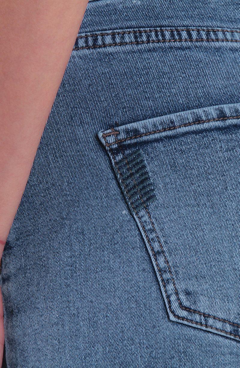 Bermuda Jort Denim Tiro Alto Pretina Interna 2 Botones-5