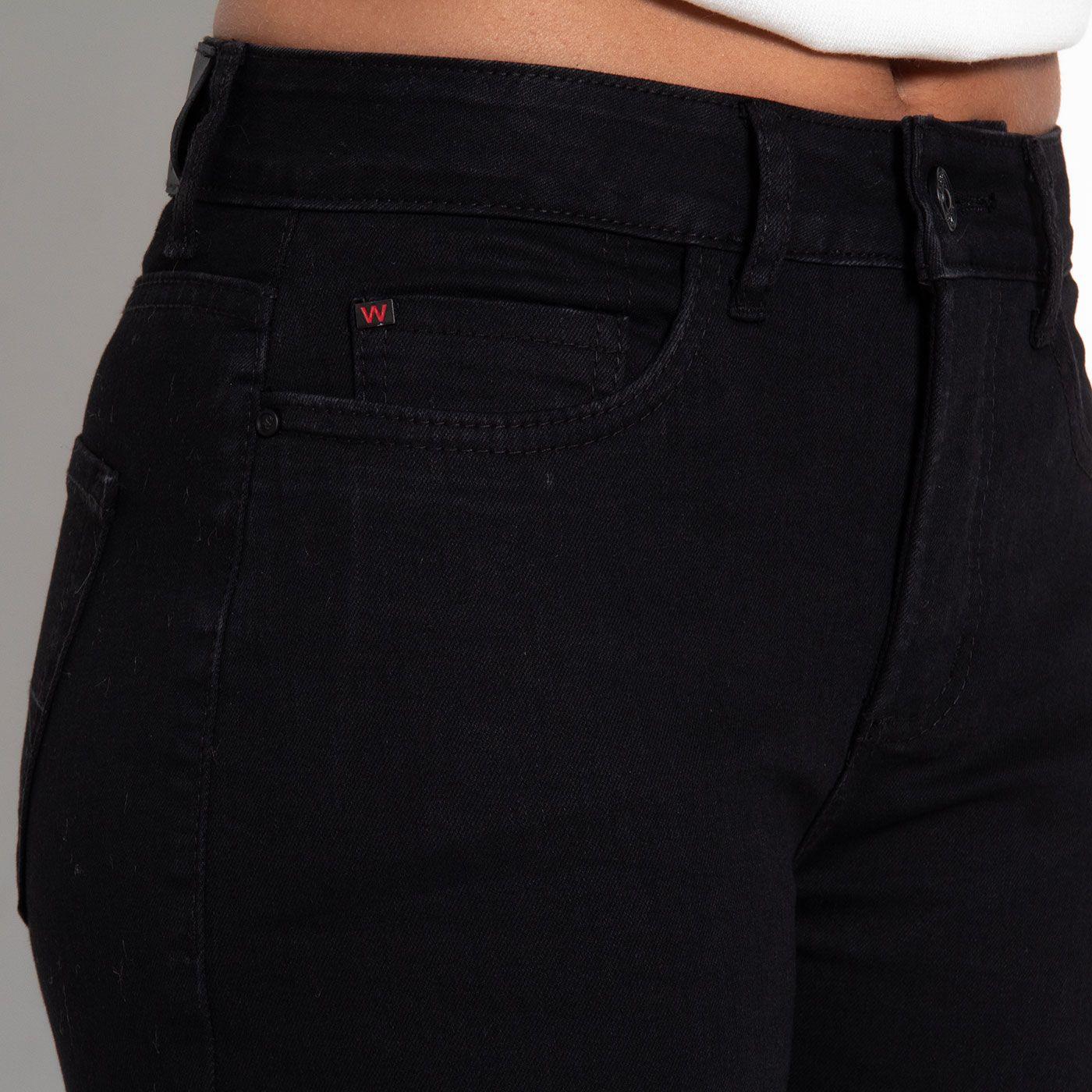 Jeans Basico Recto Tiro Alto Pretina Un Boton-2