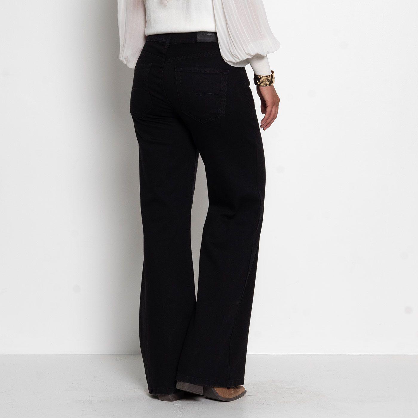 Jeans Basico Recto Tiro Alto Pretina Un Boton-5