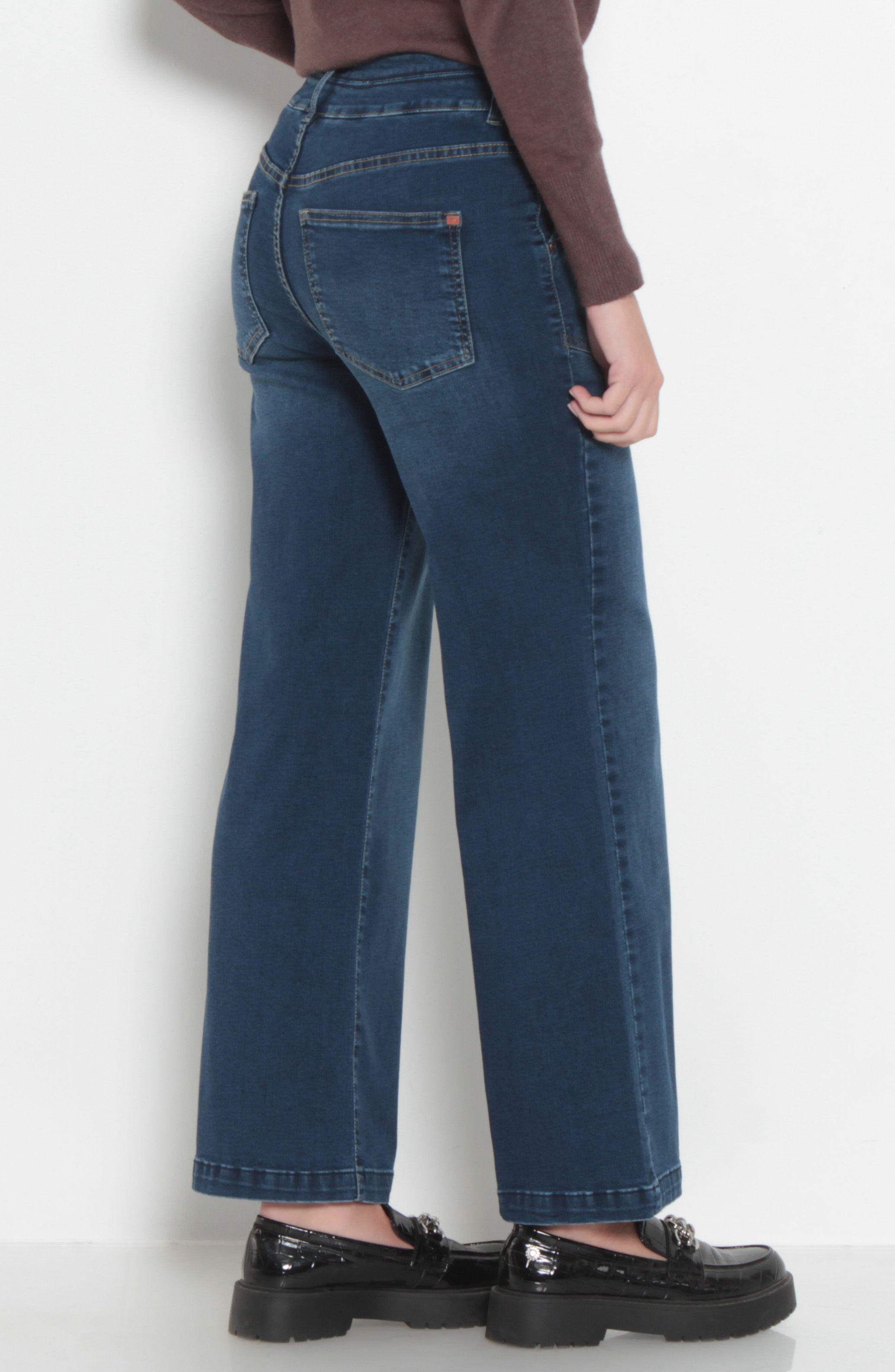 Jeans Crop Cargo Pretina Alta Dos Botones-4