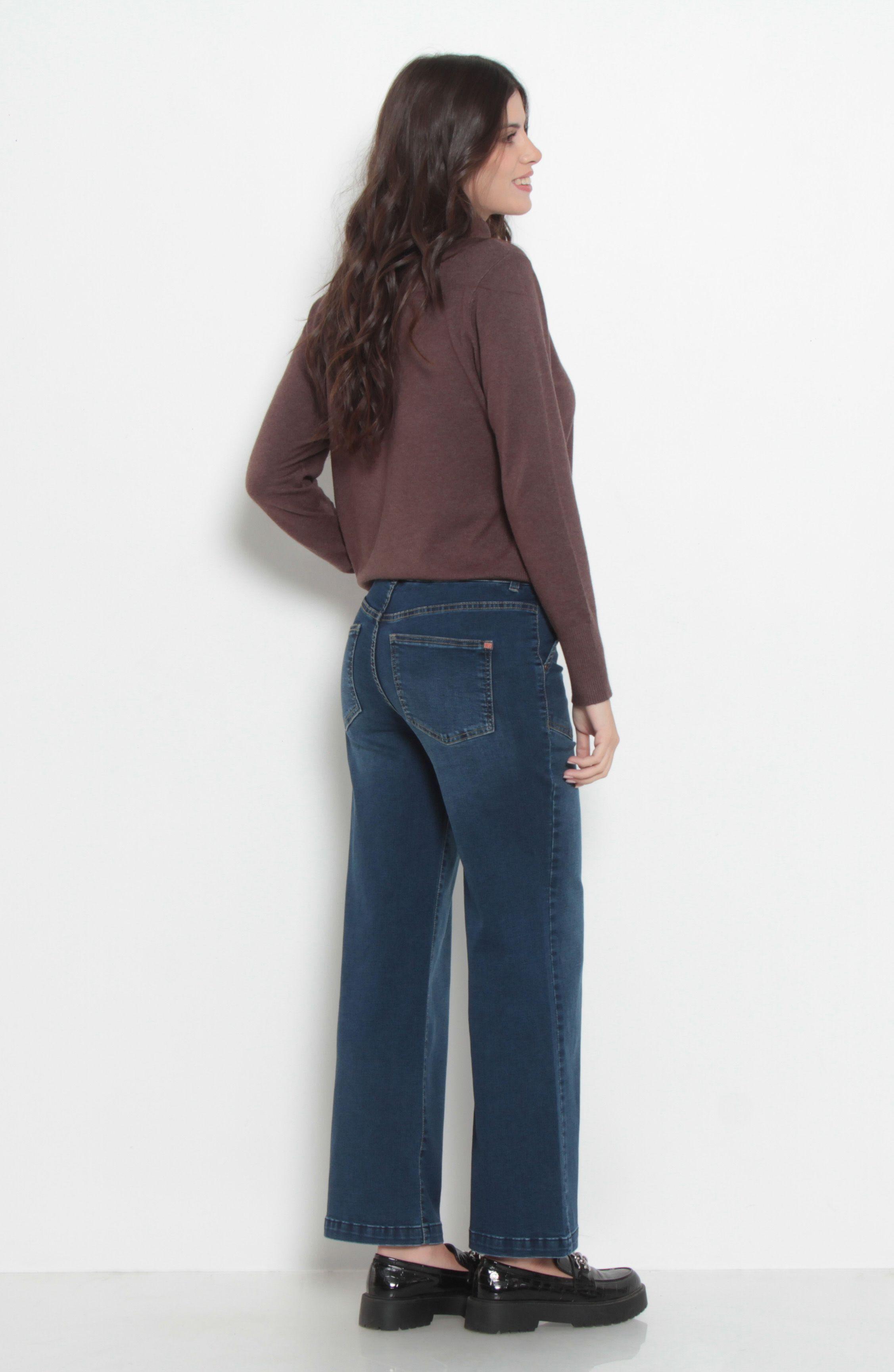 Jeans Crop Cargo Pretina Alta Dos Botones-8