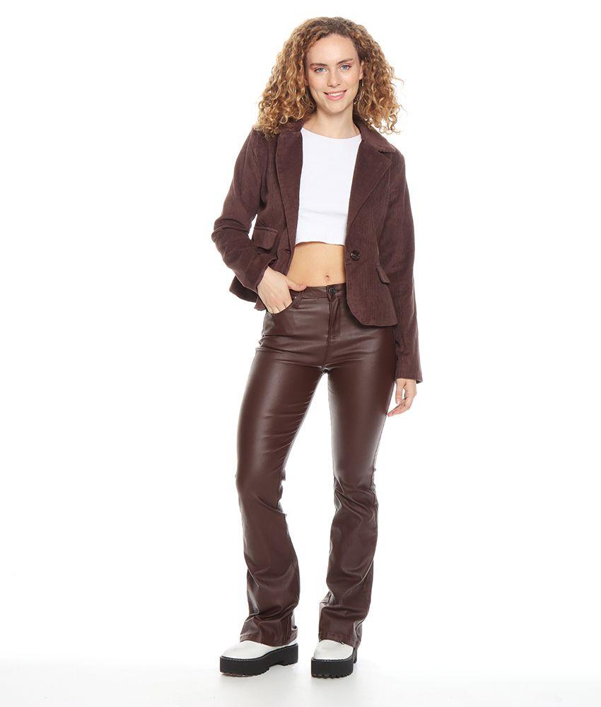 Blazer Cotele Con Forro Interno Con Bolsillos De Tapeta-1