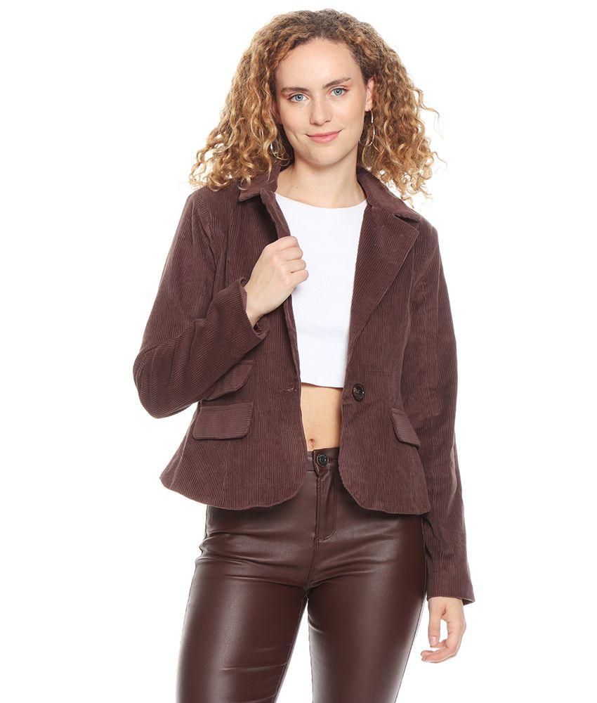 Blazer Cotele Con Forro Interno Con Bolsillos De Tapeta-3