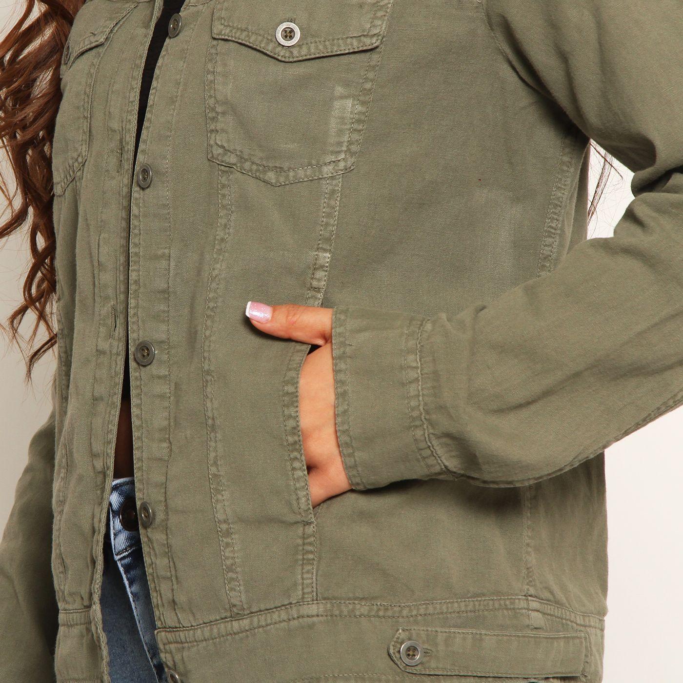 Chaqueta Manga Larga Lino-1