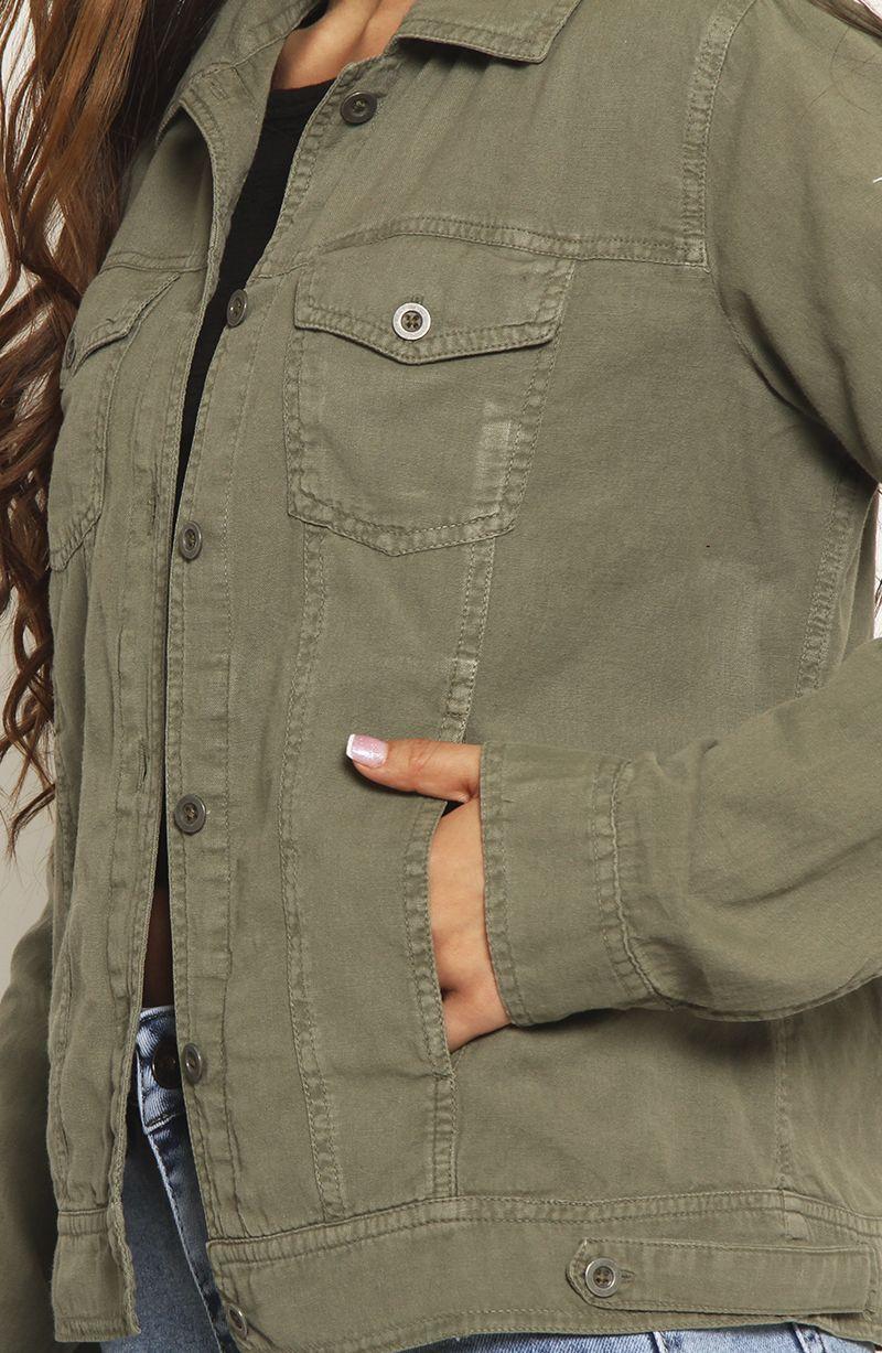 Chaqueta Manga Larga Lino-1