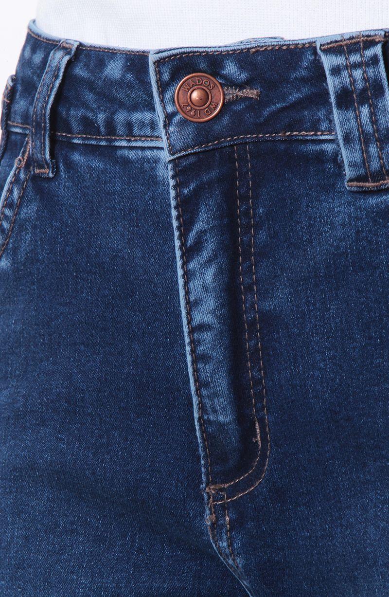 Jeans Wide Tiro Alto   Pretina Basica 1 Boton-7