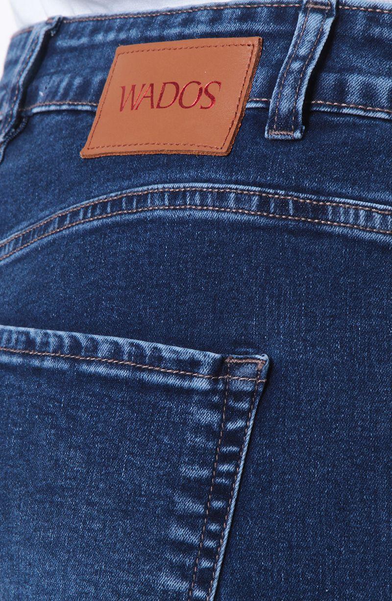 Jeans Wide Tiro Alto   Pretina Basica 1 Boton-9